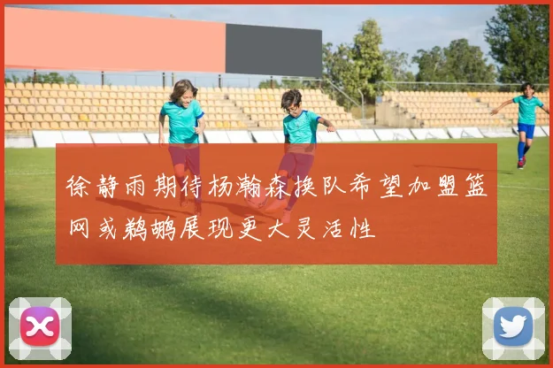 徐静雨期待杨瀚森换队希望加盟篮网或鹈鹕展现更大灵活性